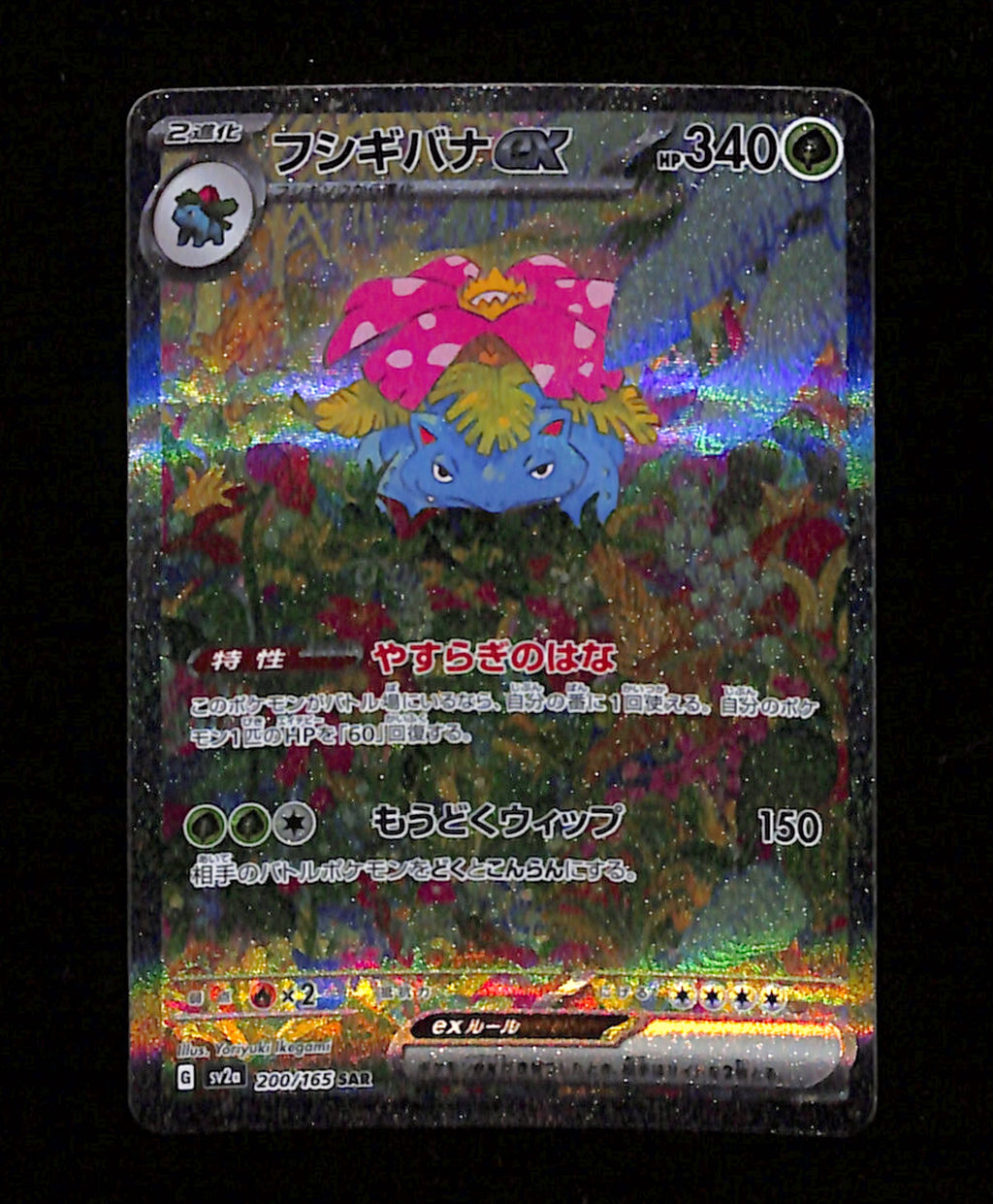 m-74 Venusaur EX 200/165 SAR Pokemon Japanese Scarlet & Violet 151