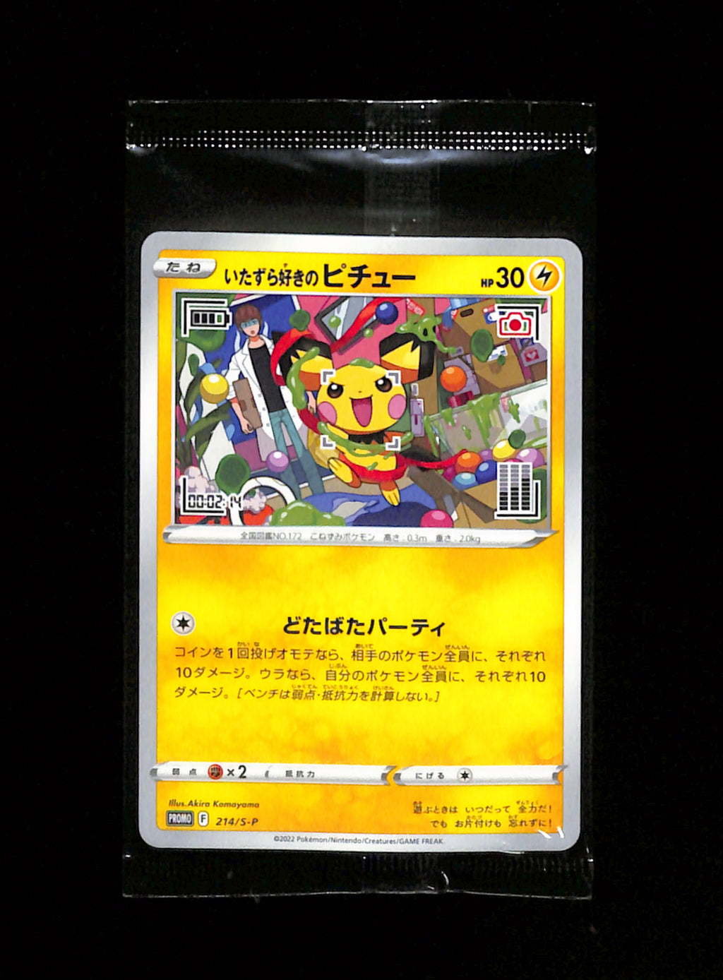 s-207 Mischievous Pichu 214/S-P Sealed Promo Japanese