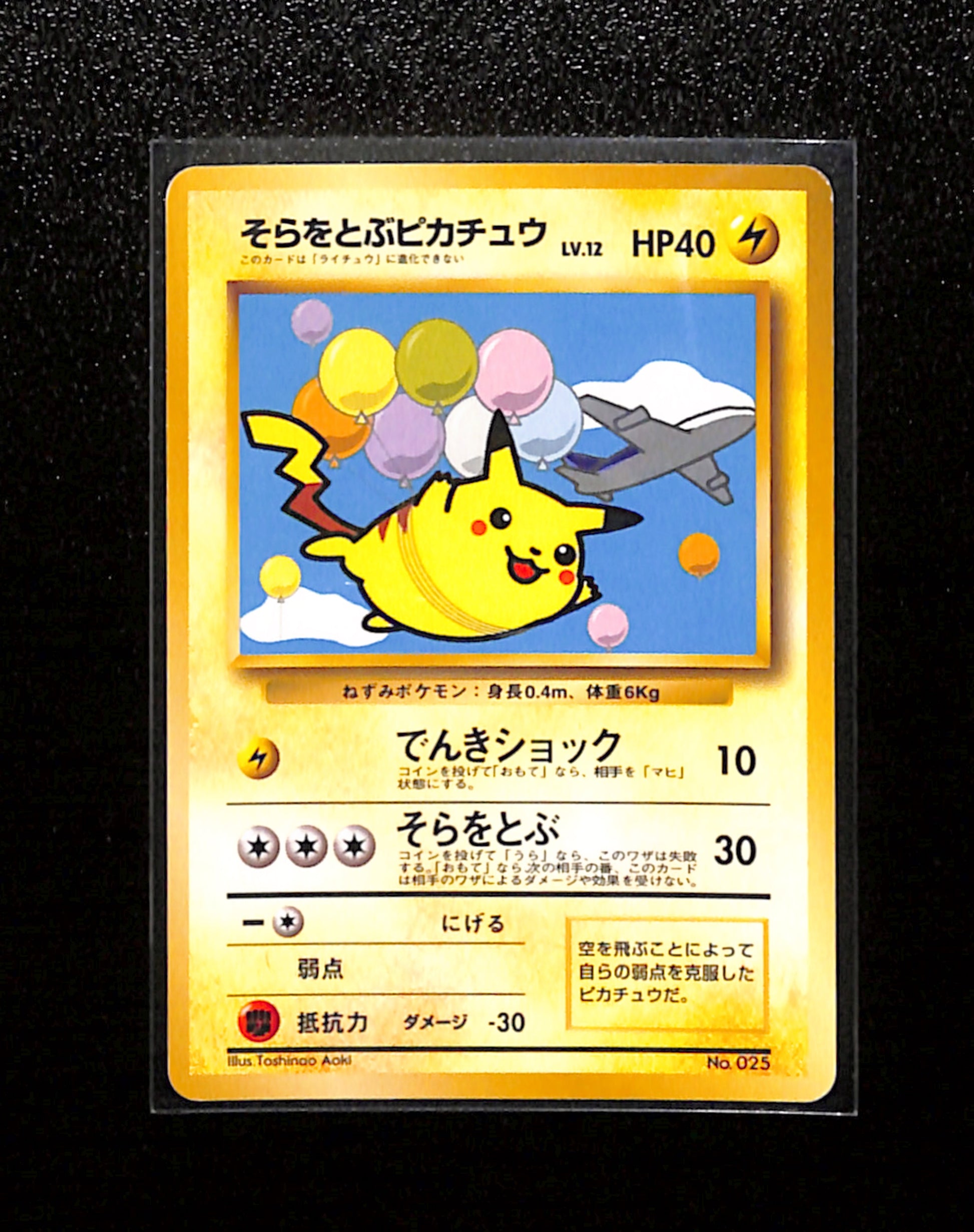 v-378 Flying Pikachu Plane on Right Japanese ANA Promo No.025