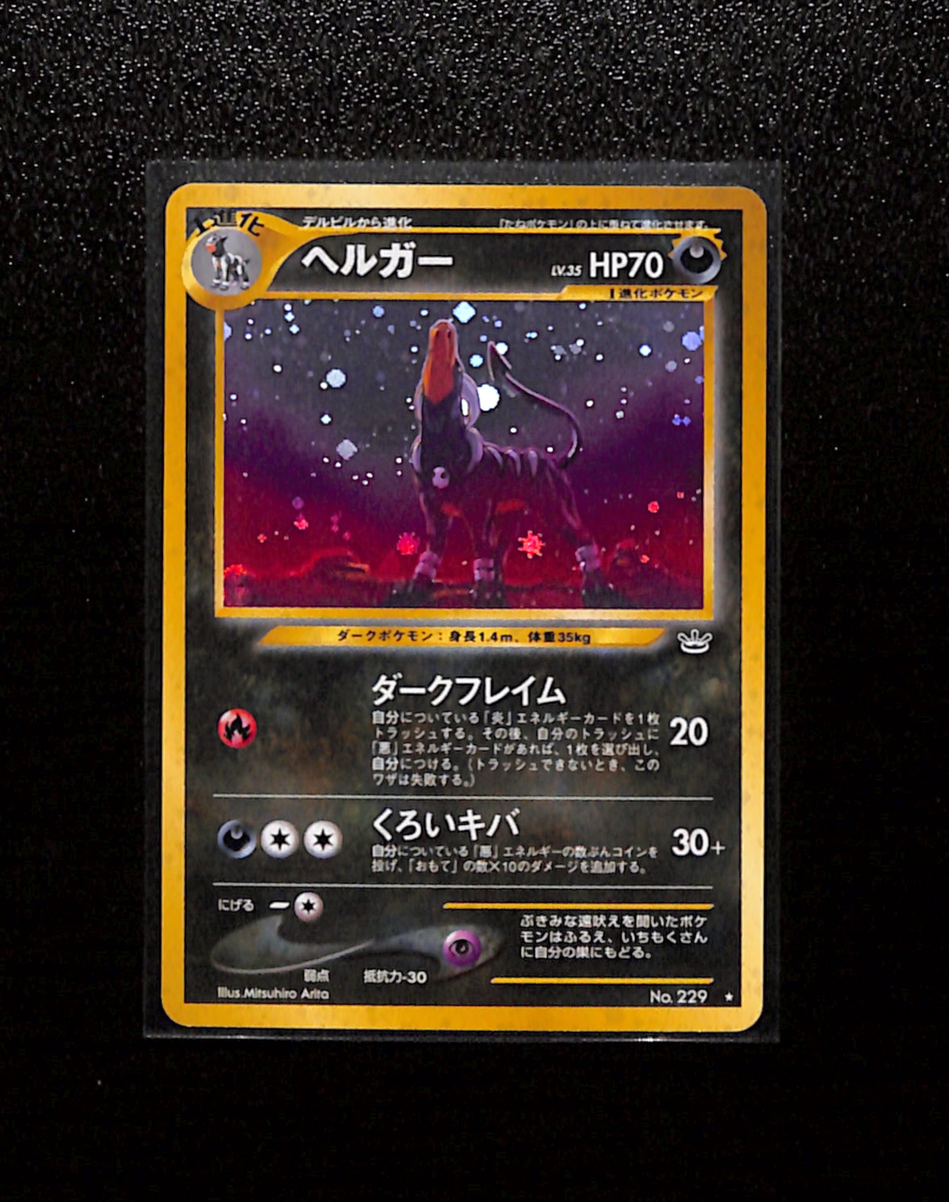 v-385 Houndoom No.229 Pokemon 2000 Japanese Neo Revelation